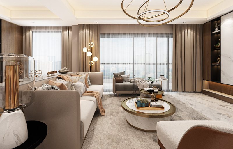 低調(diào)內(nèi)斂的現(xiàn)代輕奢風(fēng)，溫馨之家！