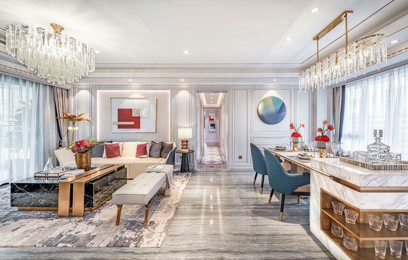 前城濱海花園135平現(xiàn)代輕奢