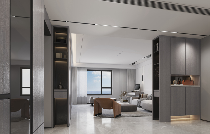 南海玫瑰園150平現代輕奢裝修案例