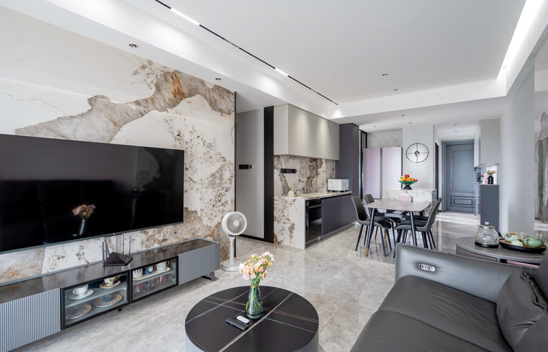 鹿丹名苑 100㎡現代簡約風格裝修