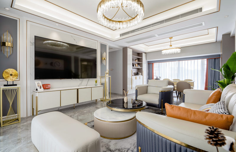 壹城中心九區(qū) 139㎡ 現代輕奢風格裝修