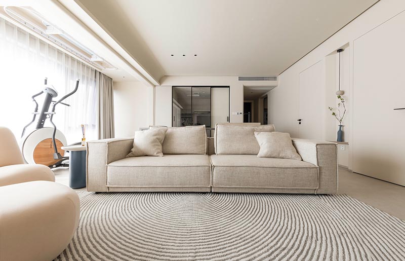 《沐光》-坂田·大族云峰117m2簡約奶油，家的韻律