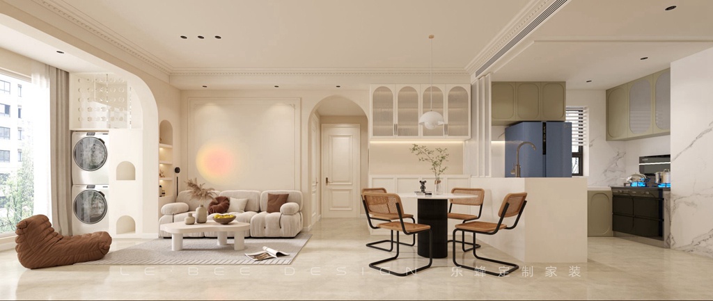 龍華·壹城三區(qū)98平奶油美式風(fēng)