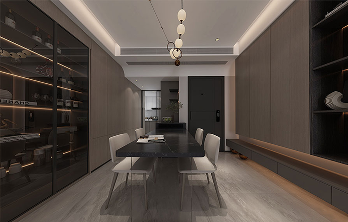 深圳·京基水貝106㎡簡約風|溫柔系的黑白灰簡直太能打了，住50年也不過時！