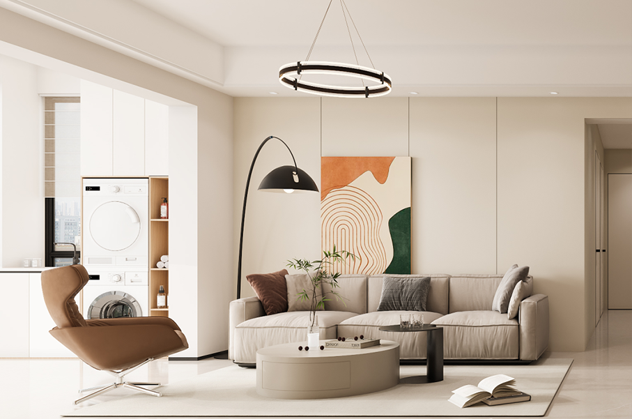 深圳·星航華府|120㎡開(kāi)放式客餐廳+超強(qiáng)收納，這個(gè)家美到不想出門！