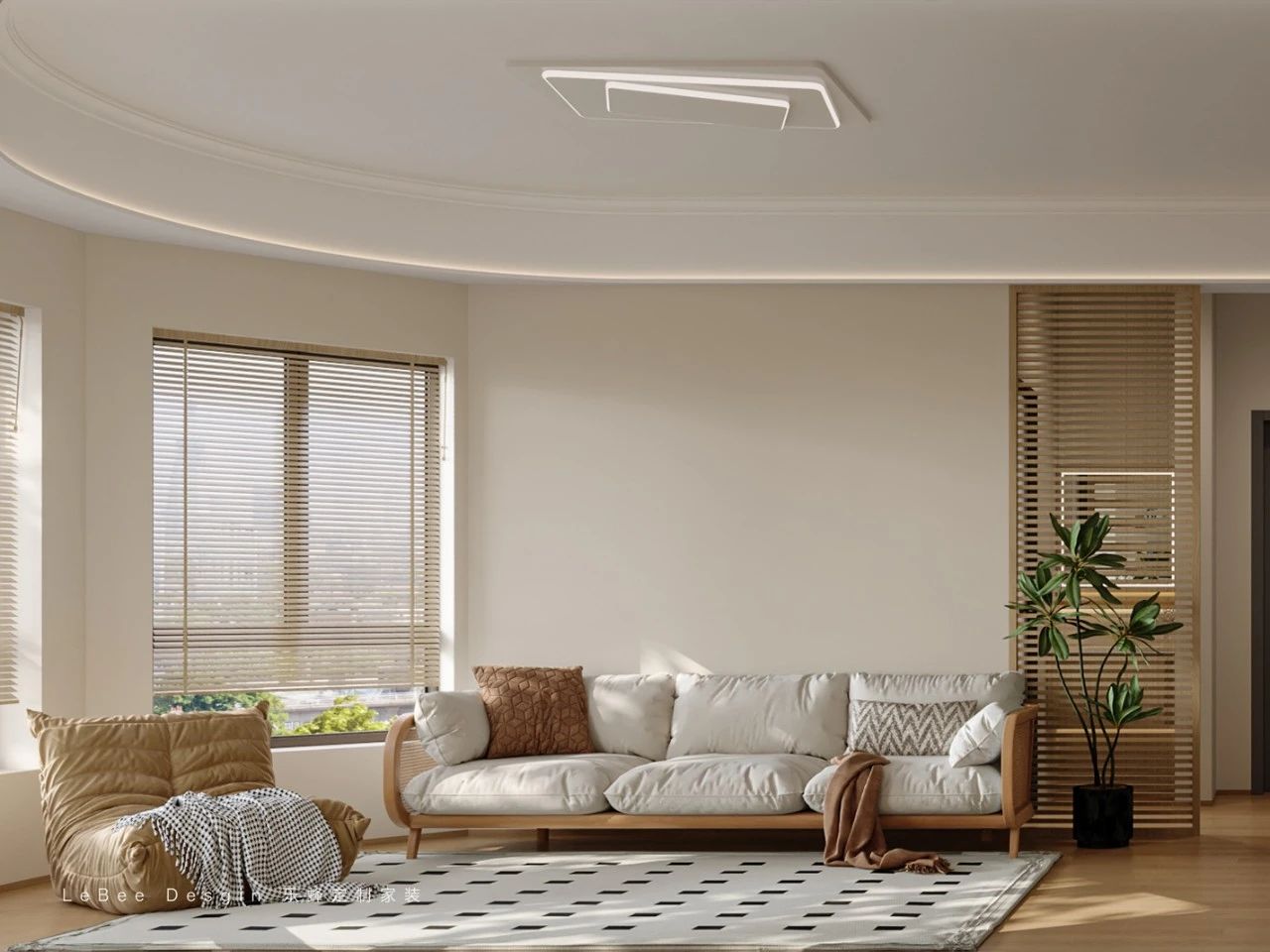 深圳·萬科城市花園被問爆的110平原木風！封窗陽臺成全家超愛！